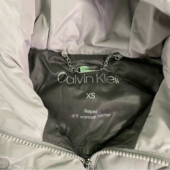 Calvin Klein Repel -8 Warmth Factor Snow Gray Coat Size Extra Small - Picture 3 of 6